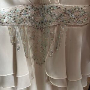 Cream Asymmetrical Dress